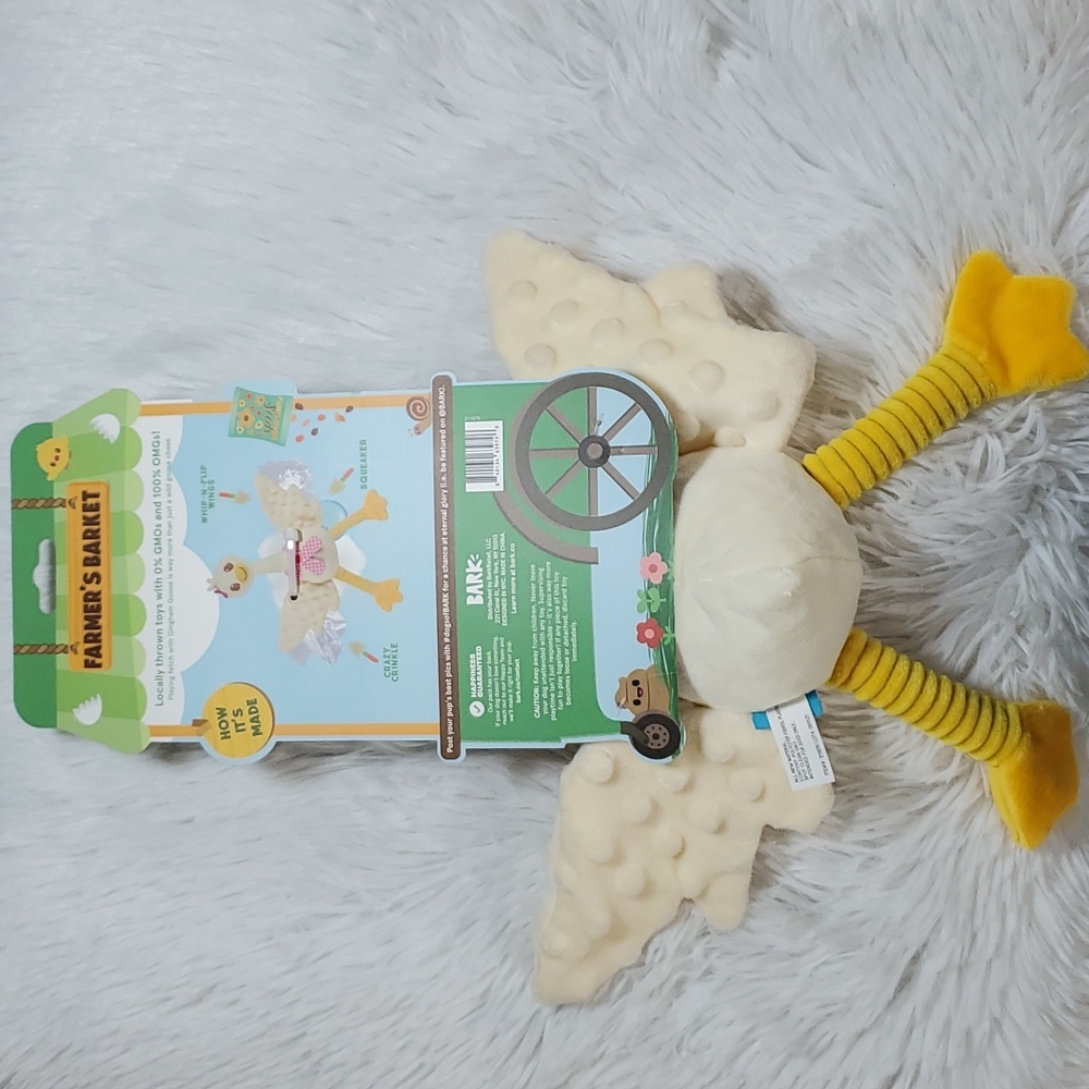 Bark Gingham Goose Dog Toy - Picture 4 of 7